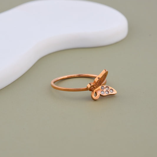 Butterfly Charm Ring