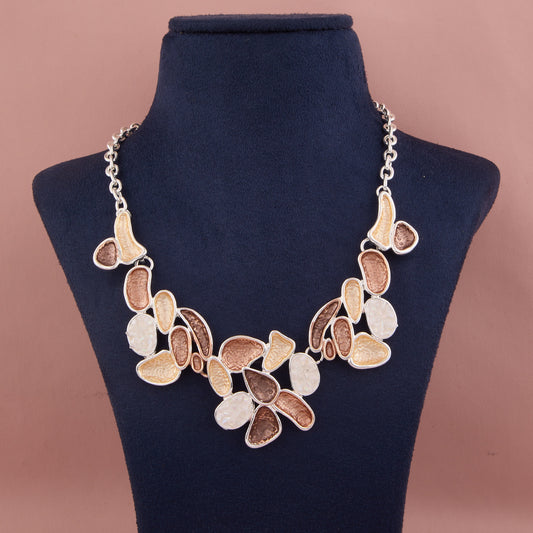 Trendy Necklace with Beads, Chains, and Pendants