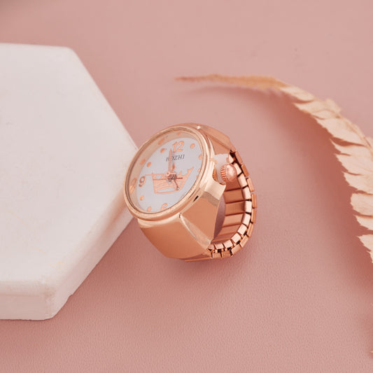 Rose Gold Ring Watch with Crown Motif – GC Premium Jewellery