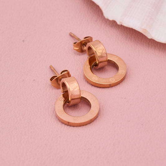 Timeless Rose Gold Hoop Earrings