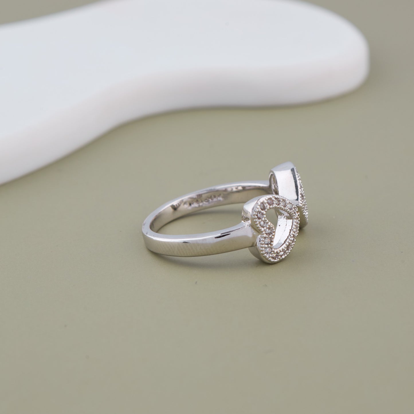 Twin Heart Ring