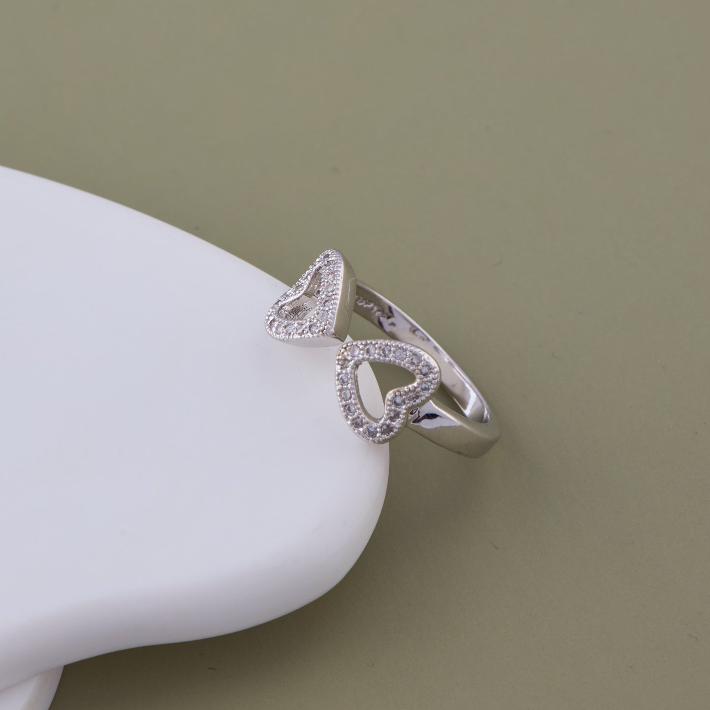 Twin Heart Ring