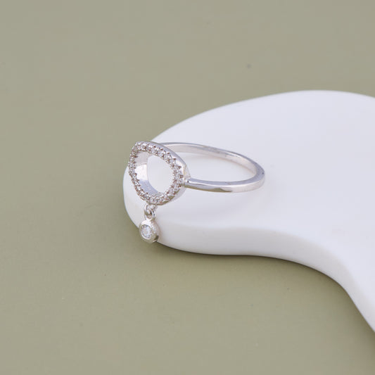 Oval Drop Ring