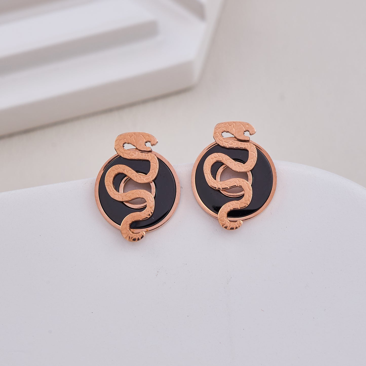 Serpent Circle Studs