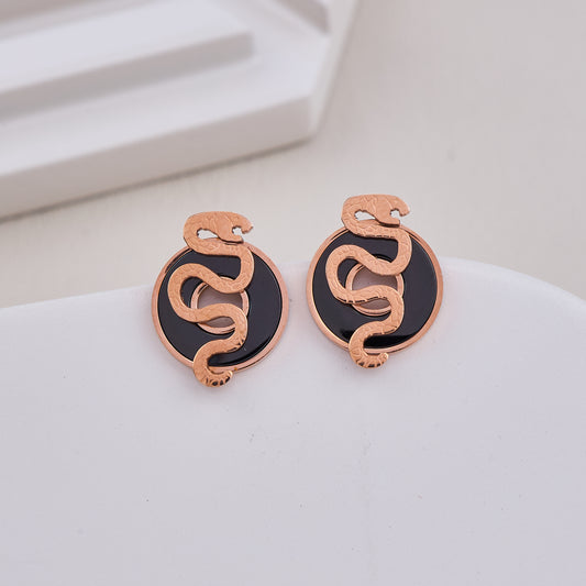 Serpent Circle Studs