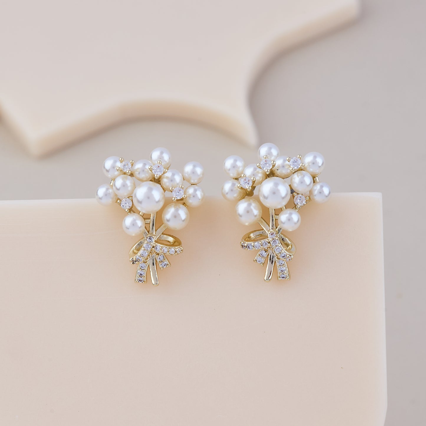 Pearl Blossom Bouquet Earrings