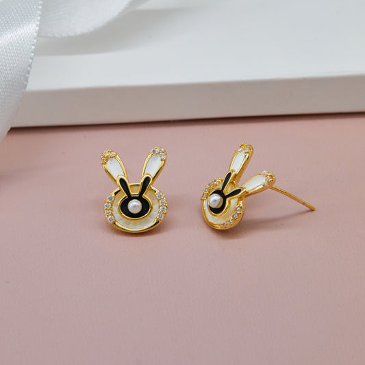 Rabbit Ear Earrings Playful Handmade Artistic Jewelry