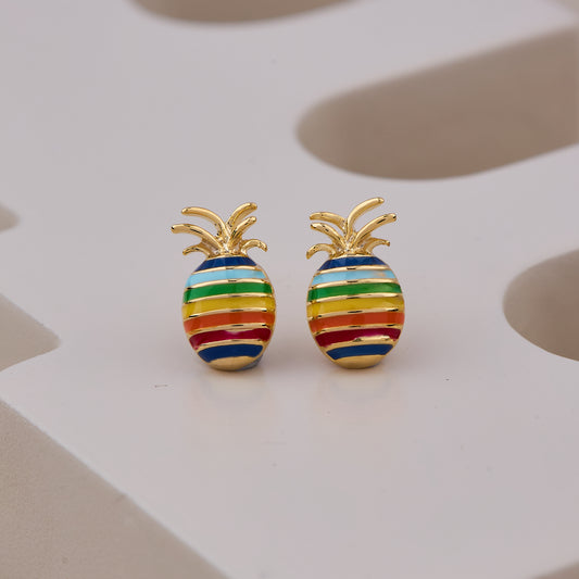 Pineapple Stud Earrings