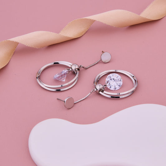 Circle Drop Earrings