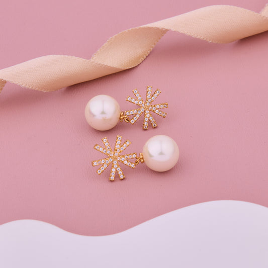 Starburst Pearl Earrings