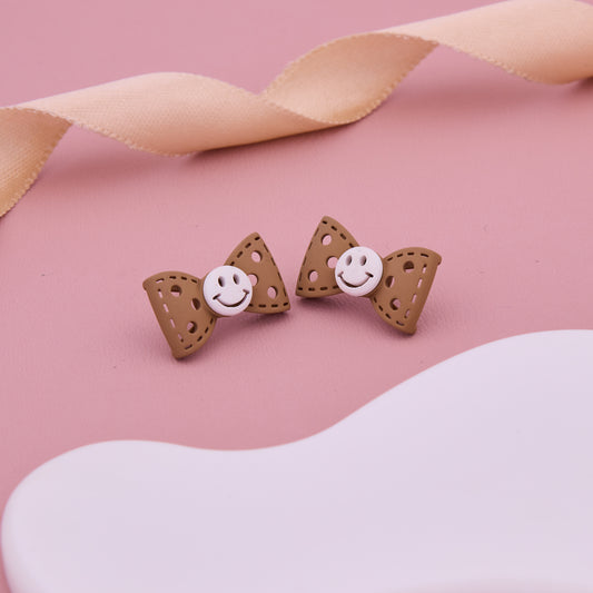 Smiley Bow Earrings