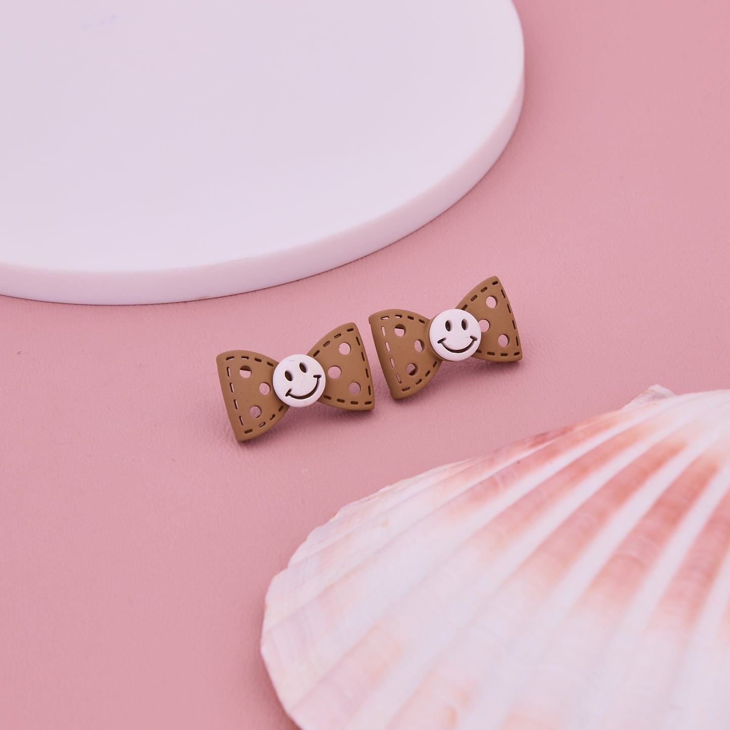 Smiley Bow Earrings