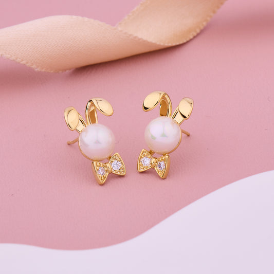 Bunny Pearl Earrings