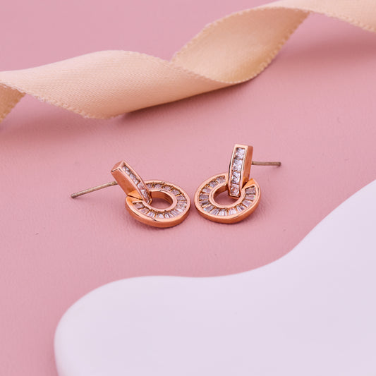 Circle Stud Earrings