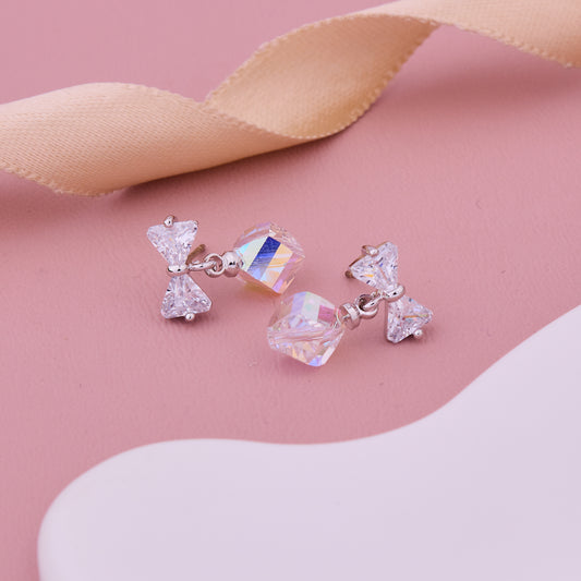 Bow Crystal Earrings