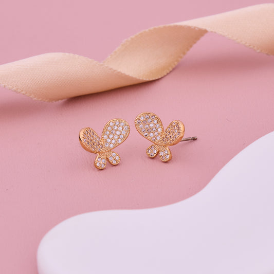 Butterfly Stud Golden Earrings