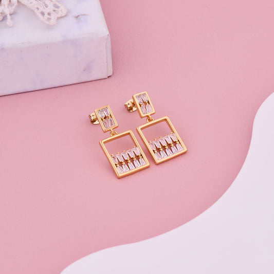 Golden Rectangle Earrings