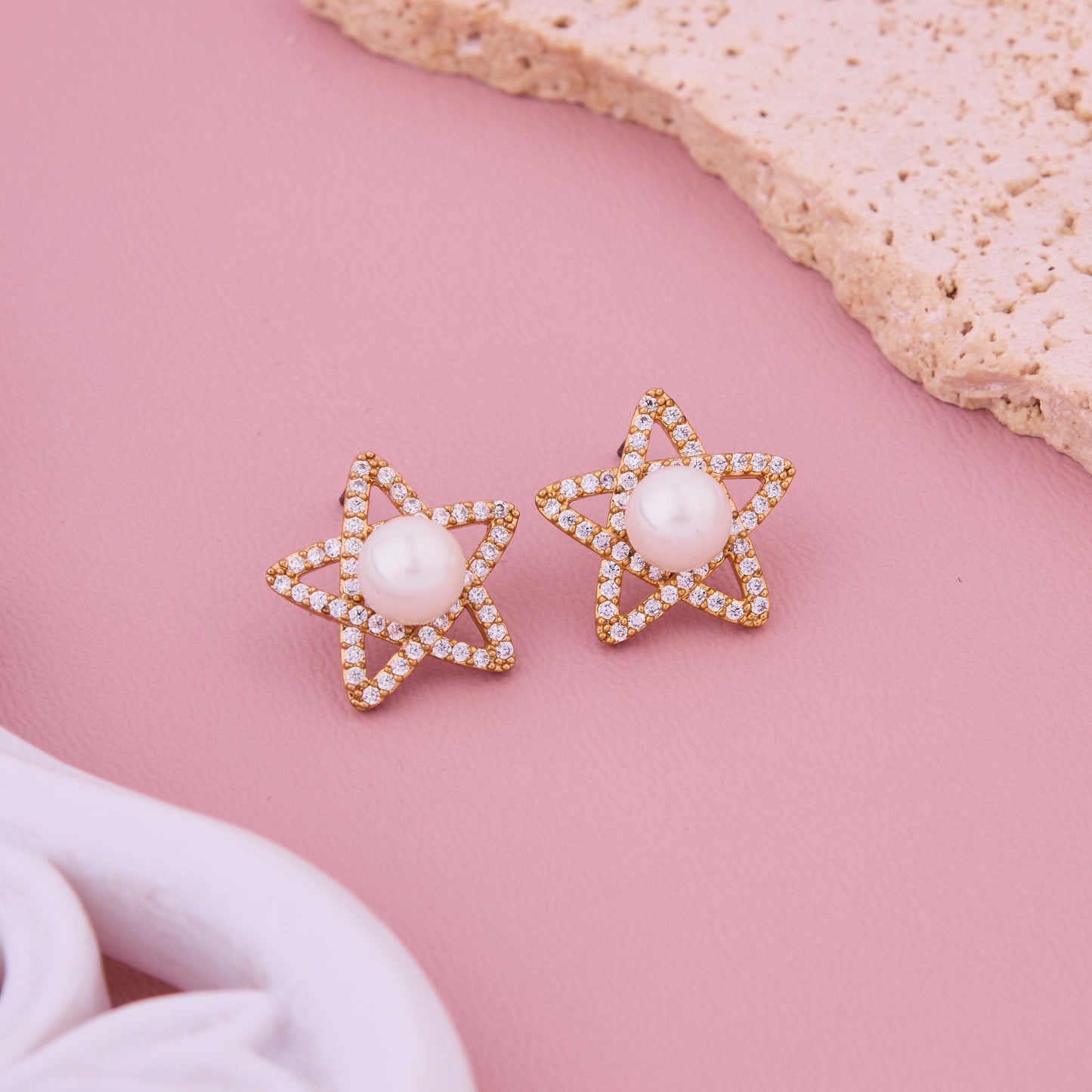 Star Pearl Earrings