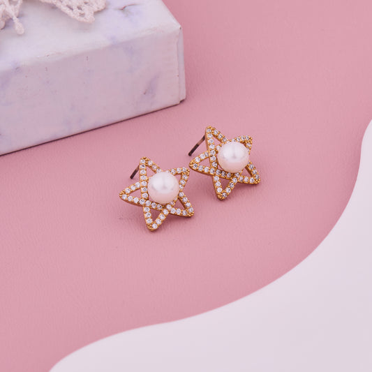 Star Pearl Earrings