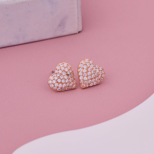 Heart Diamond Earrings