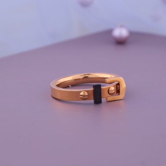 Rose Golden Buckle Ring