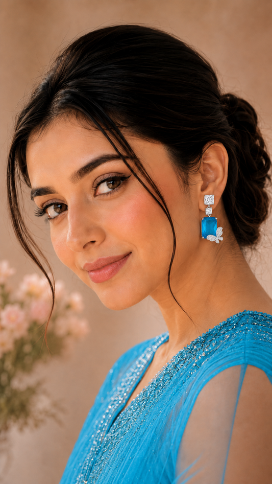 Blue Butterfly Glam