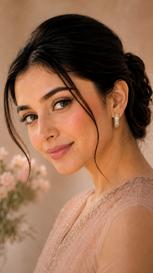 Golden Cross Hoops