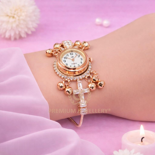 Premium Kashmiri Watch with AD Stones & Ghunghru Design