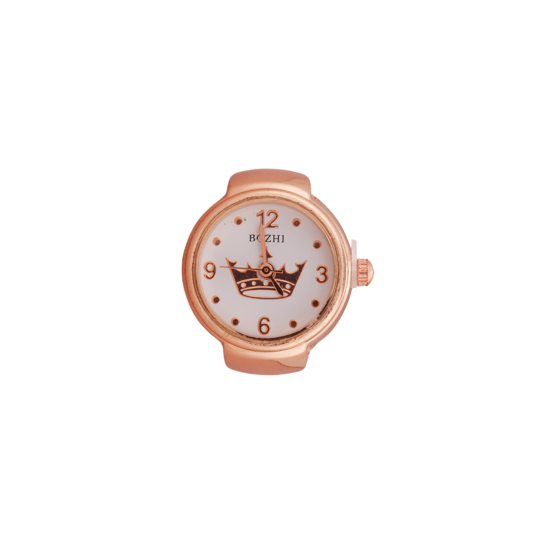Rose Gold Ring Watch with Crown Motif – GC Premium Jewellery