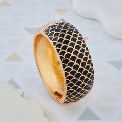 Midnight Luxe Gold & Black Bracelet