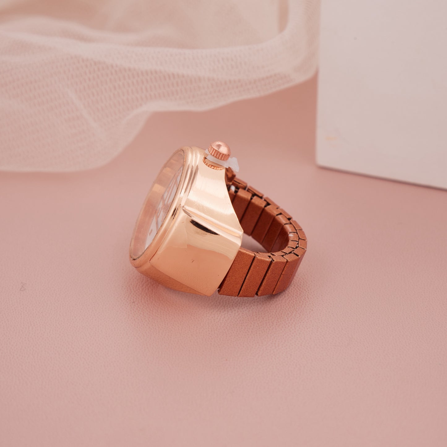 Rose Gold Ring Watch with Colorful Star Motif Dial – GC Premium Jewellery