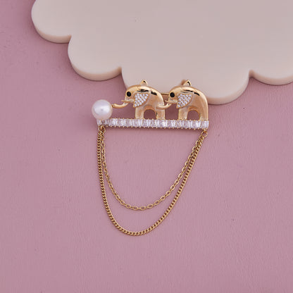 Royal Elephant Brooch