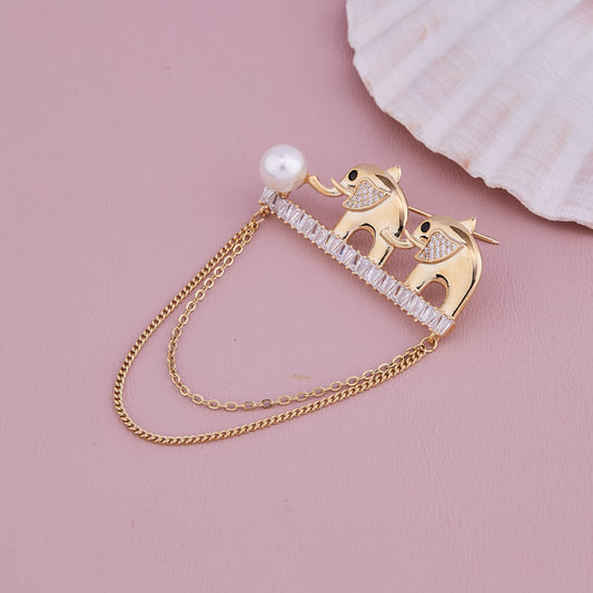 Royal Elephant Brooch