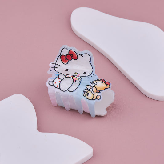 Hello Kitty Hair Claw Clip with Teddy Design