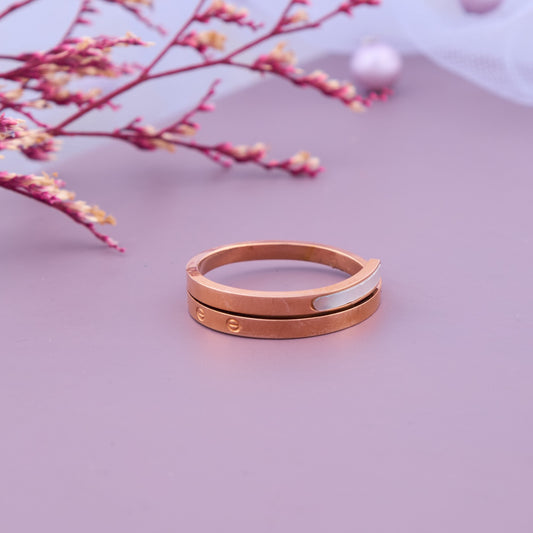 Rose Gold Bar Ring