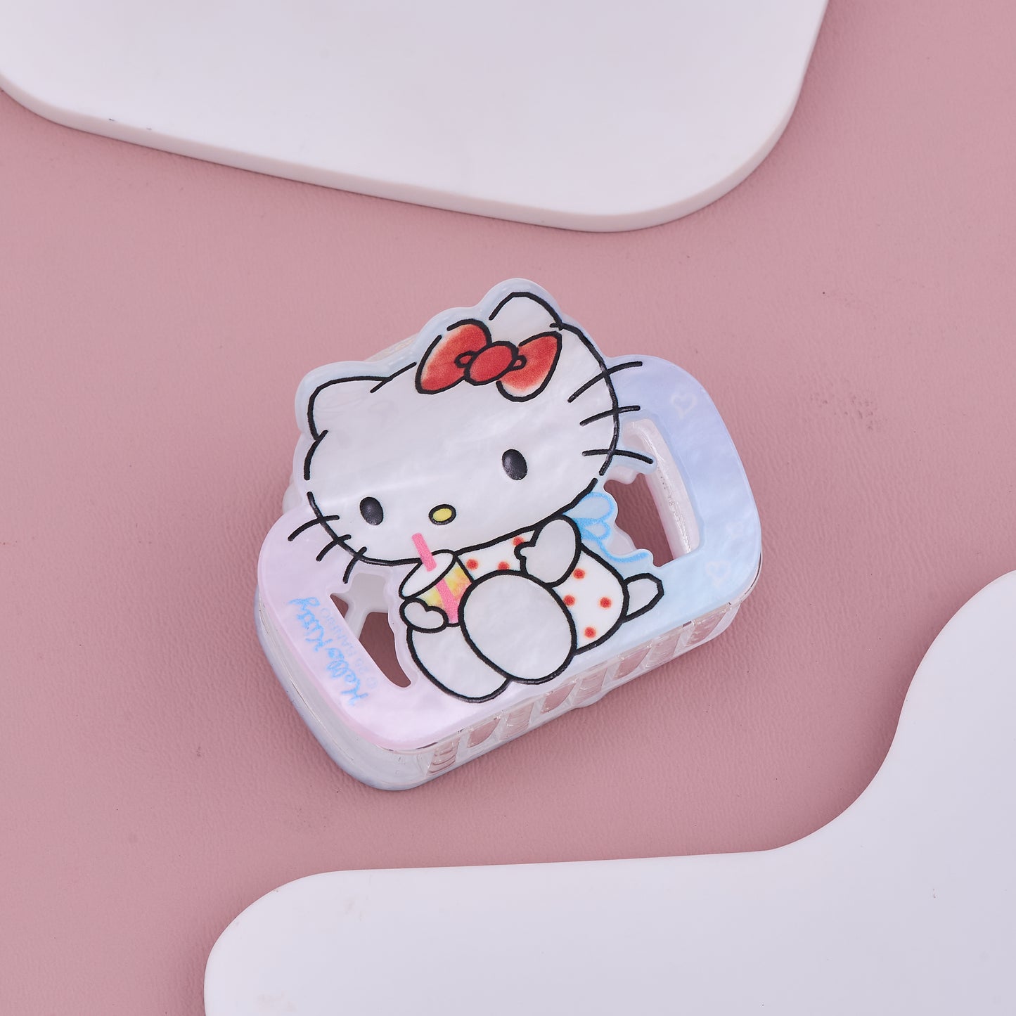 Hello Kitty Hair Claw Clip Milkshake Design