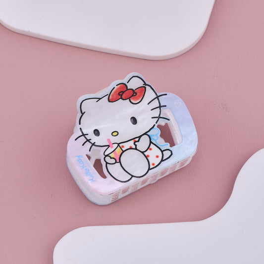 Hello Kitty Hair Claw Clip Milkshake Design