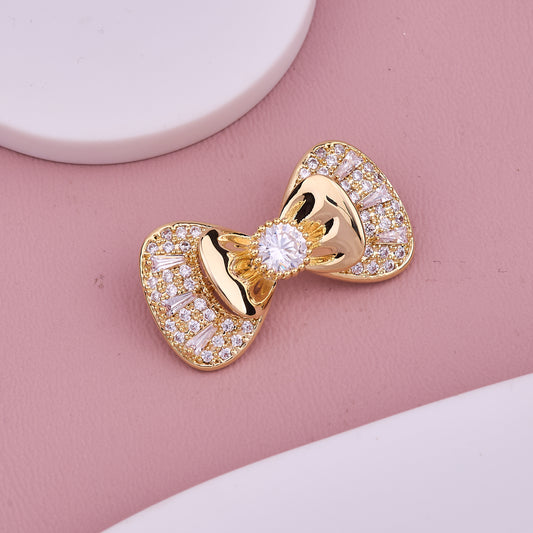 Golden Bow Brooch