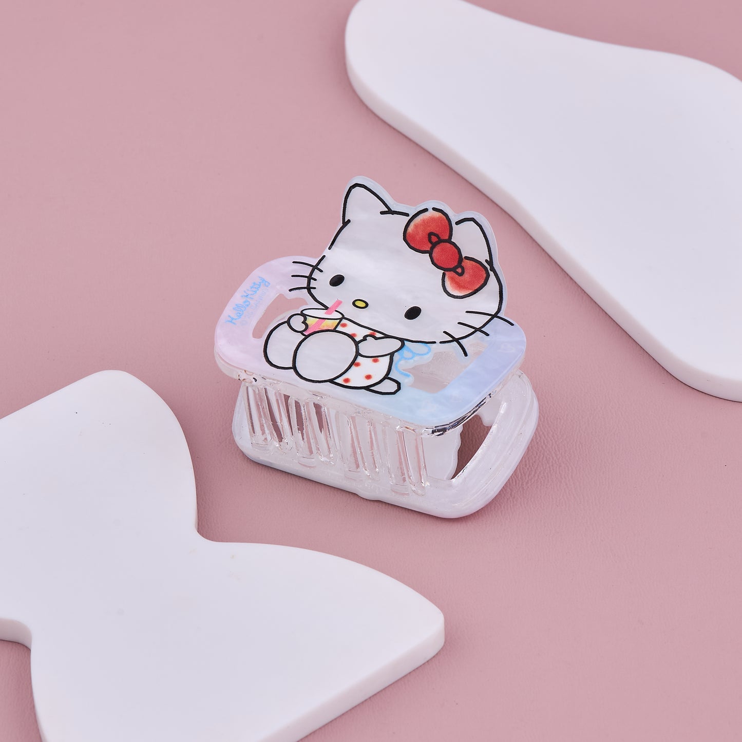 Hello Kitty Hair Claw Clip Milkshake Design
