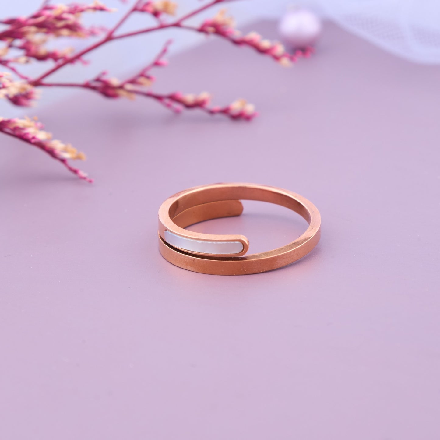 Rose Gold Bar Ring