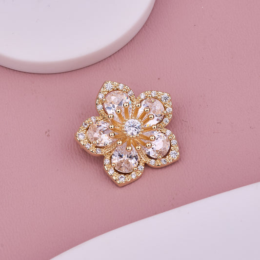 Crystal Blossom Brooch