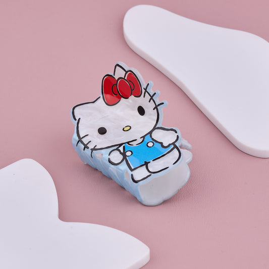 Hello Kitty Hair Claw Clip Blue Dress Design