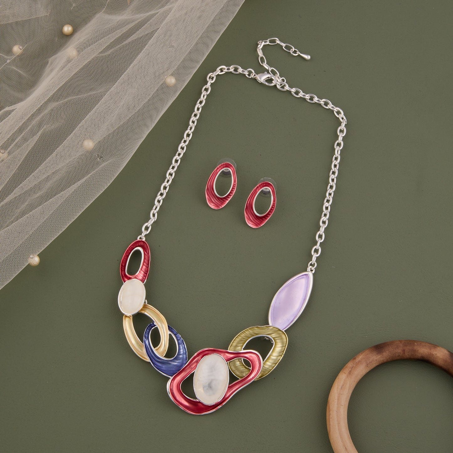 Intricate and Elegant Handmade Necklace & Earrings Set