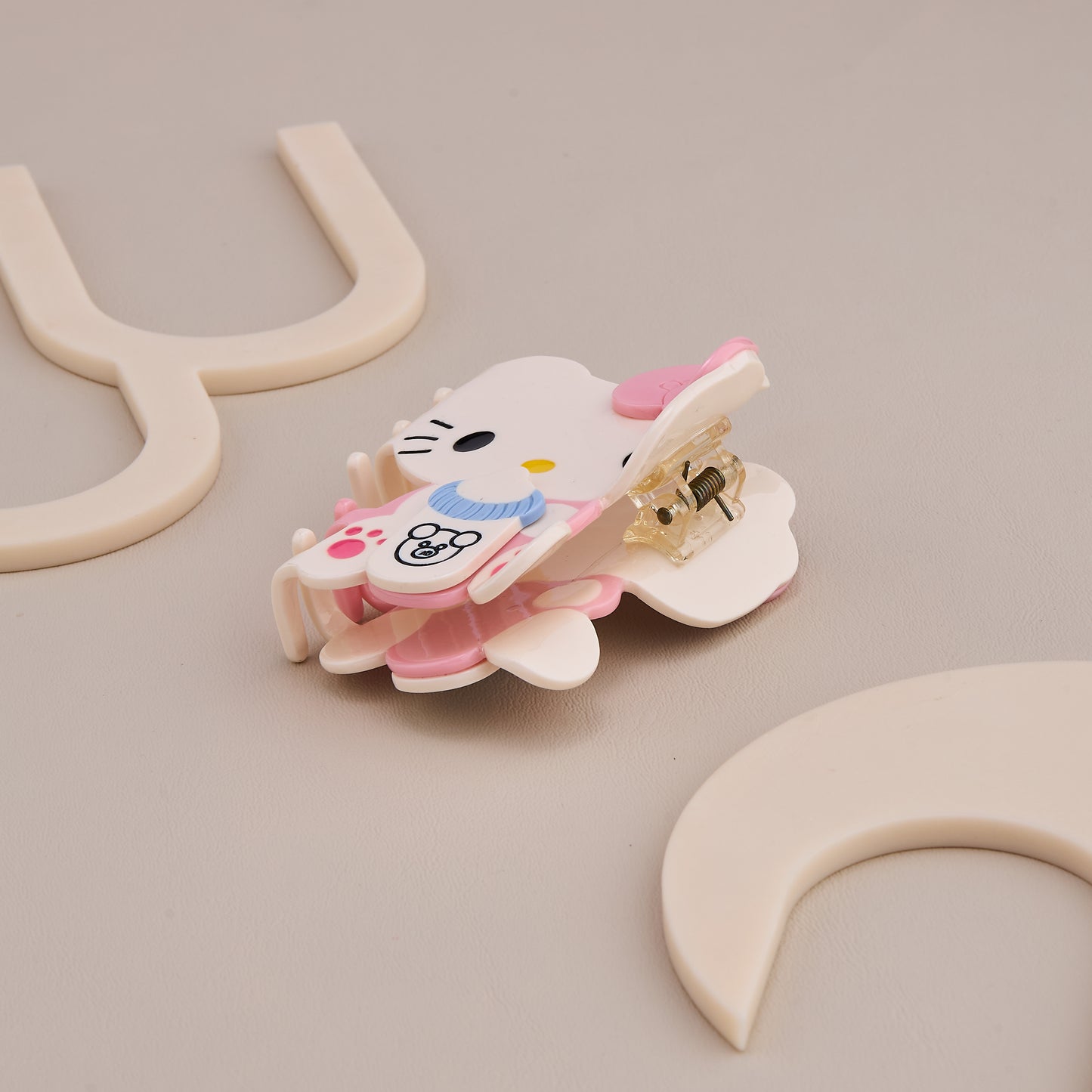 Pink Bow Hello Kitty Hair Claw Clip