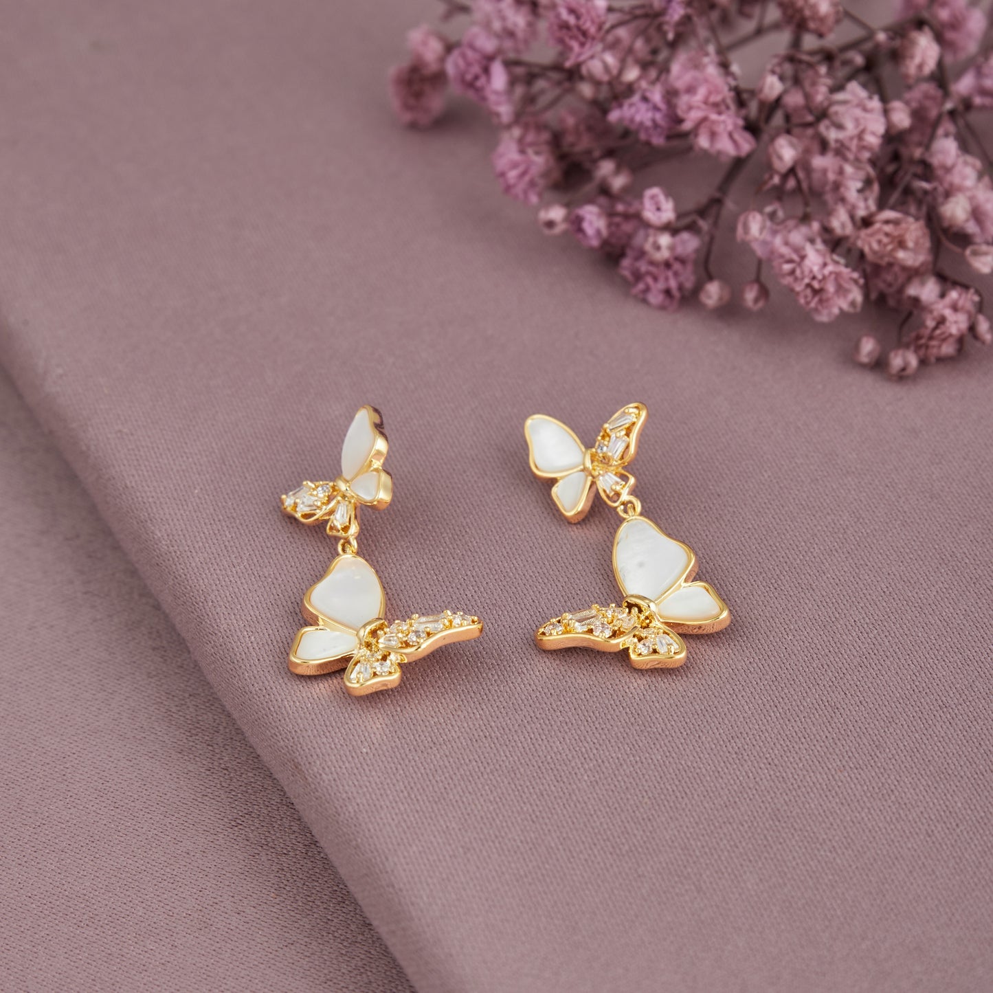 Elegant Earrings Stylish Floral-Inspired Jewelry