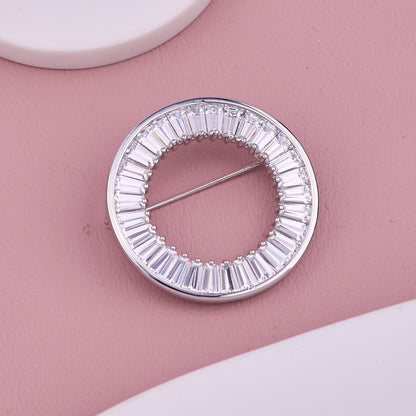 Silver Halo Brooch