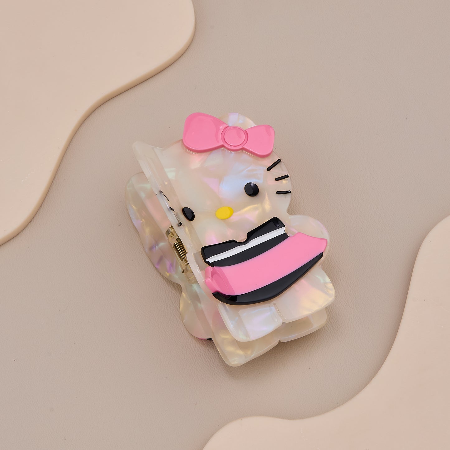 Pink Dress Hello Kitty Hair Claw Clip
