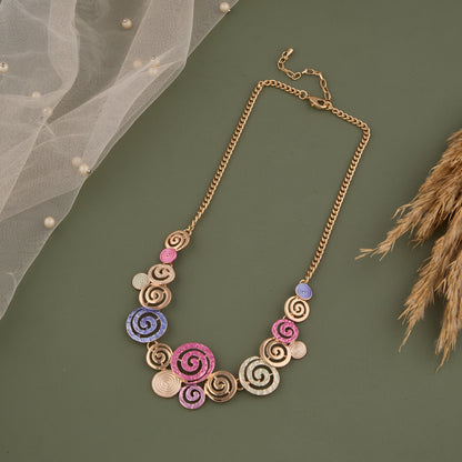 Beaded Necklace with Pendant Elegant and Artistic