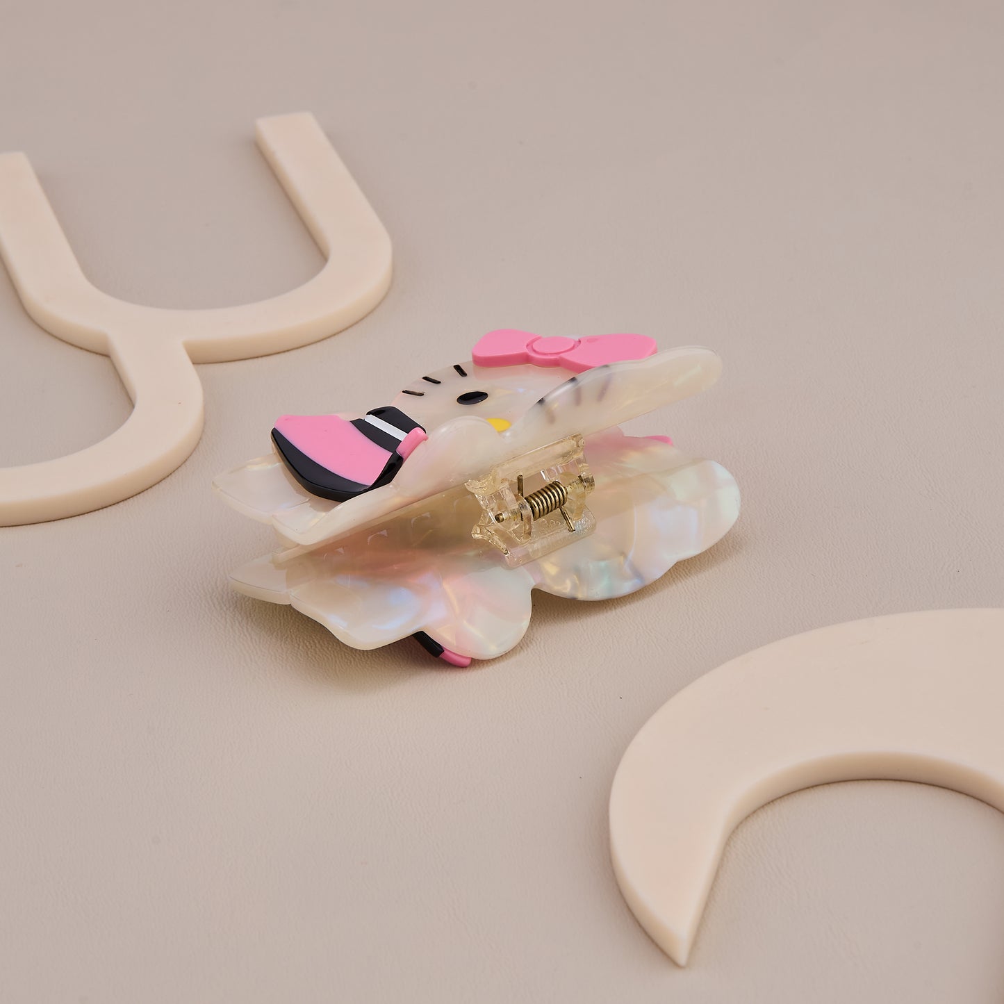 Pink Dress Hello Kitty Hair Claw Clip