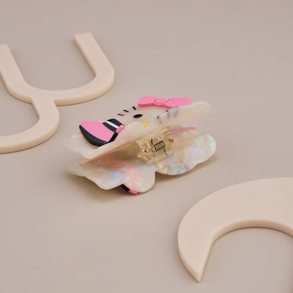 Pink Dress Hello Kitty Hair Claw Clip